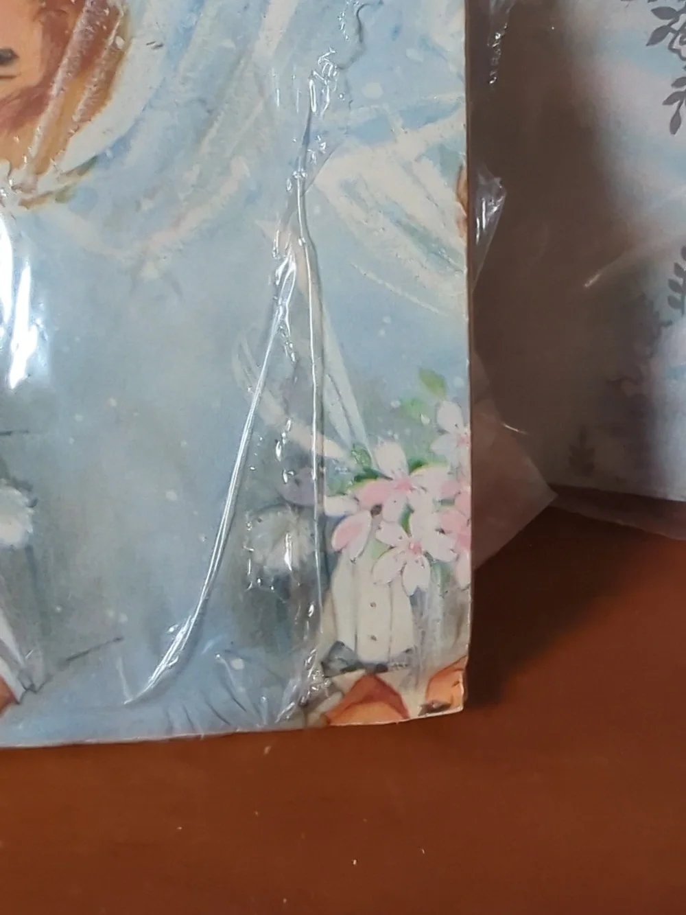 Vintage Wedding Gift Wrap Wrapping Paper In Blues Silvers Whites - Picture 10 of 11